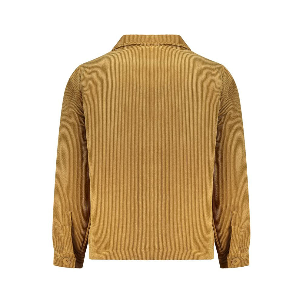 Rifle Marrone Polyester Herrenhemd