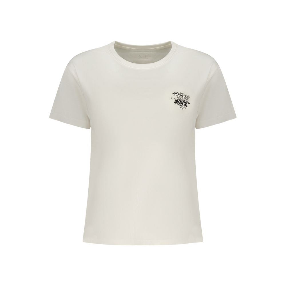Pepe Jeans Women's White Cotton T-Shirt