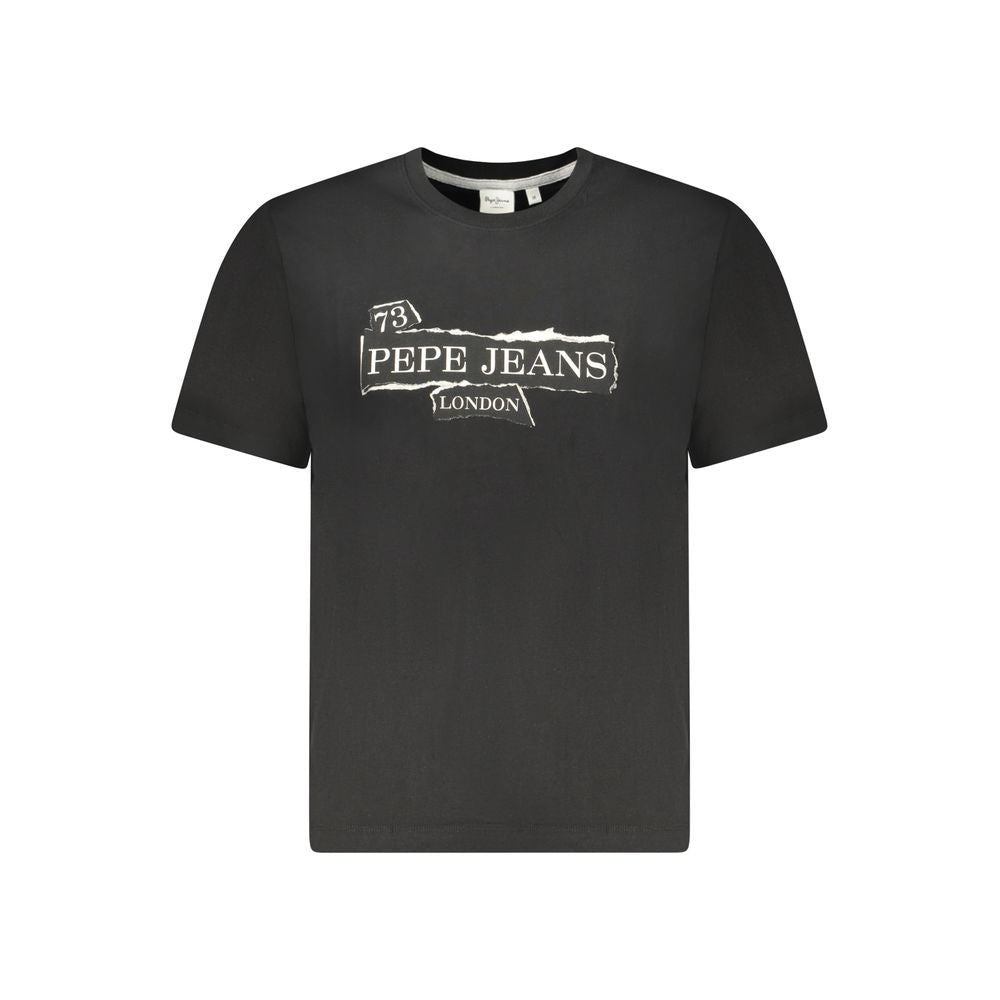 Pepe Jeans Men's Black Cotton T-Shirt