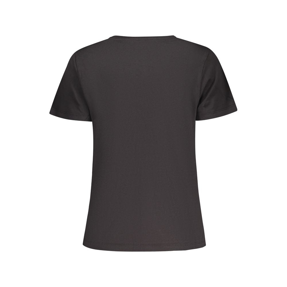 Pepe Jeans Schwarzes Baumwoll-T-Shirt für Damen
