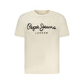 Pepe Jeans Men's Beige Cotton T-Shirt
