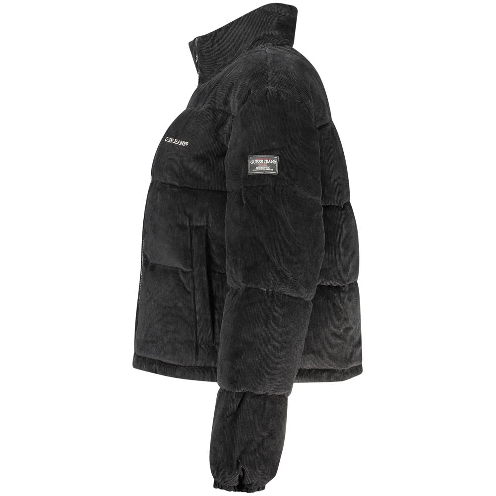 Guess Jeans Nero Polyester Damenjacke