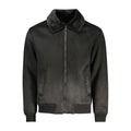 Guess Jeans Nero Poliuretano Herrenjacke