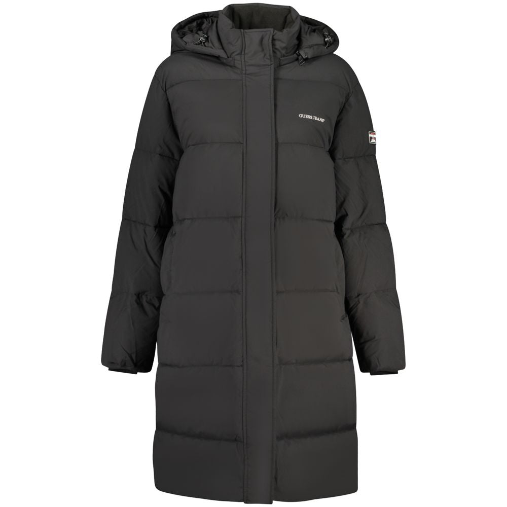 Guess Jeans Schwarze Damenjacke aus Polyester