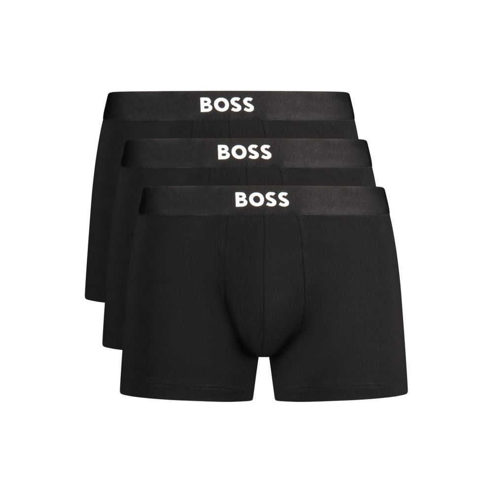 Hugo Boss Men's Black Cotton Boxer Shorts