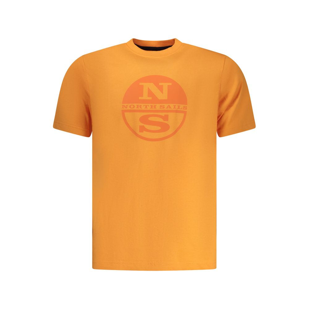 North Sails Men's Orange Cotton T-Shirt