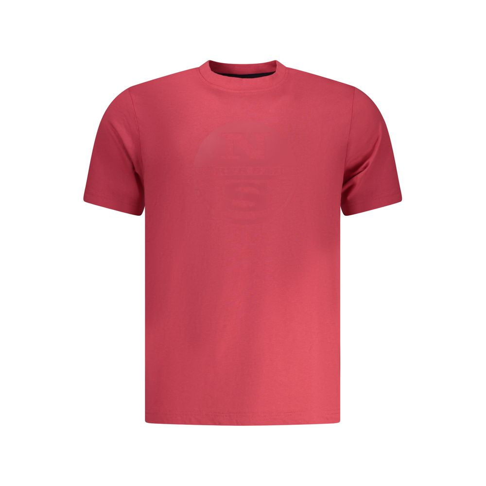 North Sails Red Cotton T-Shirt for Men