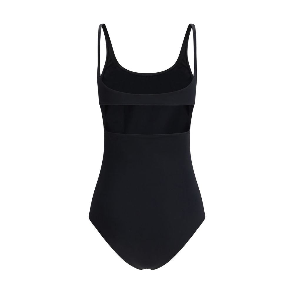 Courrèges Black Elastane Swimsuit