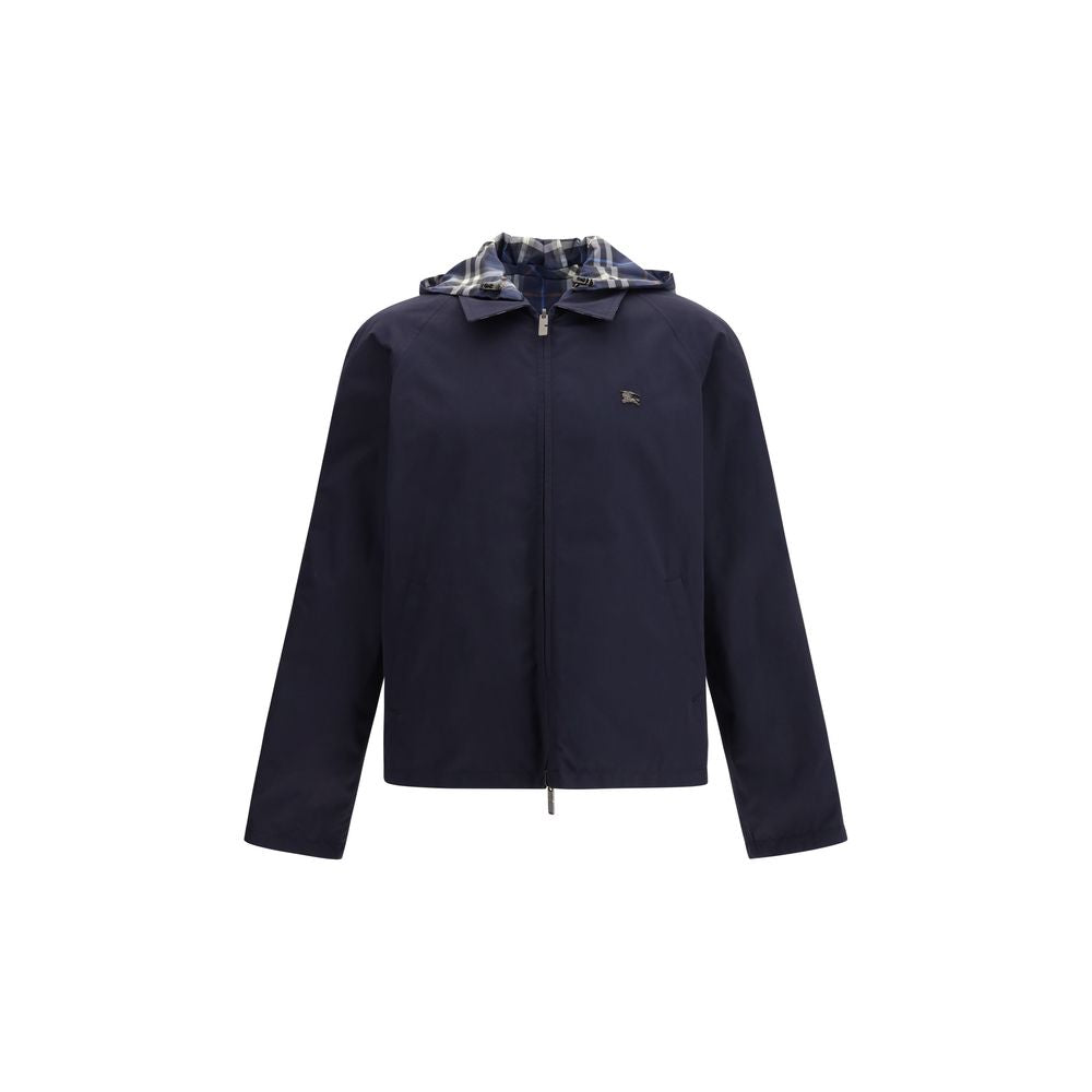 Burberry Blauer Regenmantel aus Polyester