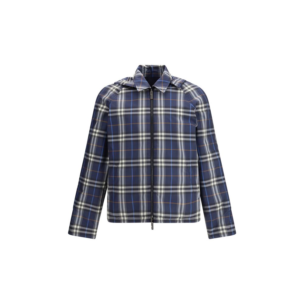 Burberry Blauer Regenmantel aus Polyester