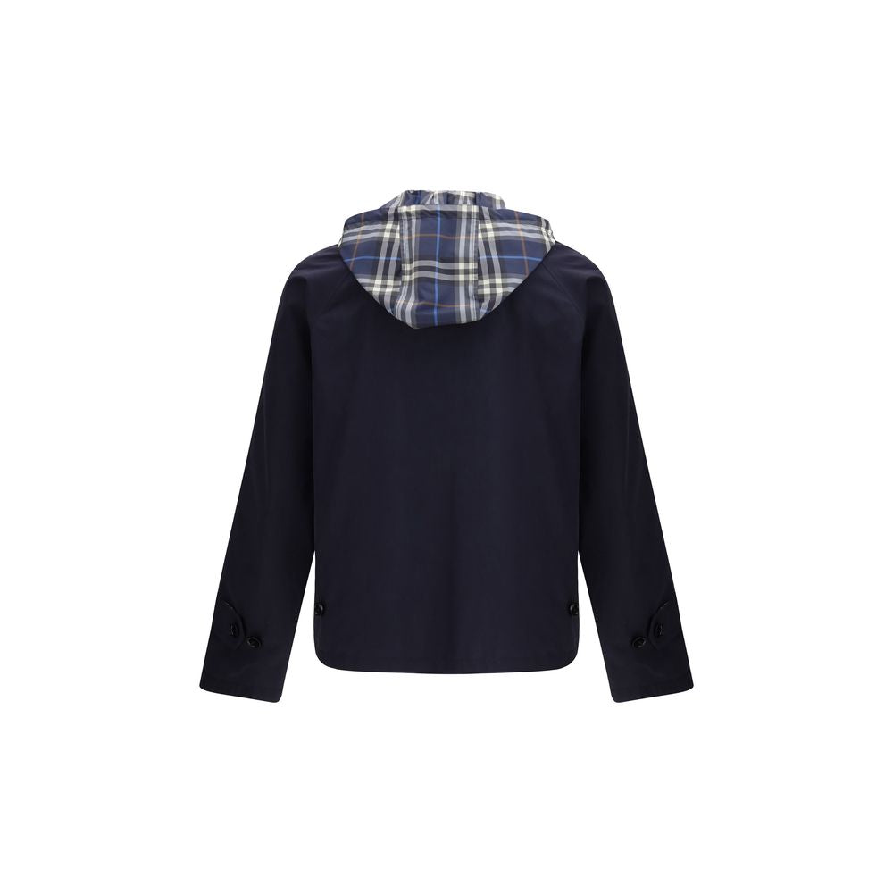 Burberry Blauer Regenmantel aus Polyester