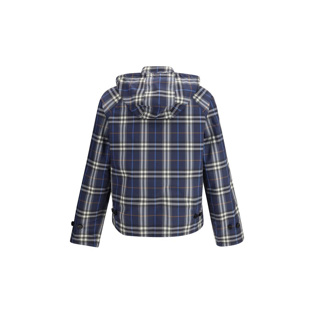 Burberry Blauer Regenmantel aus Polyester