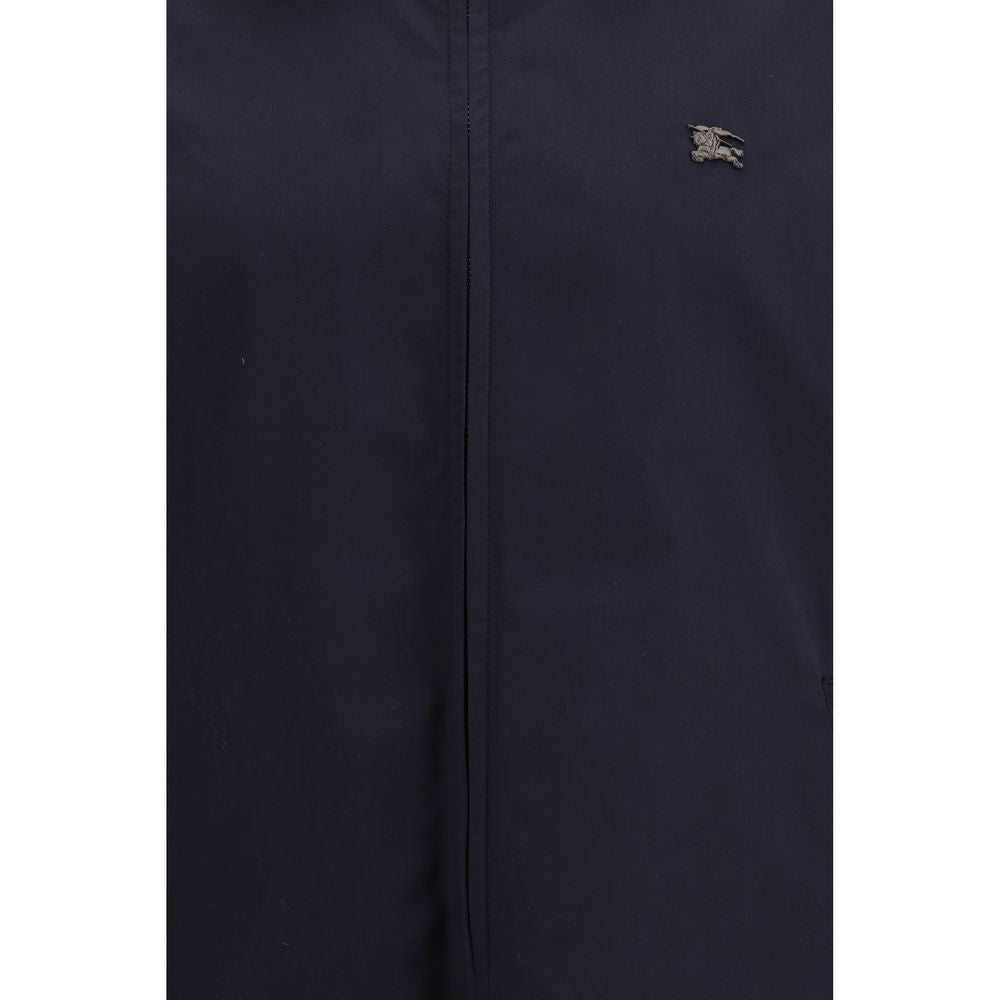Burberry Blauer Regenmantel aus Polyester