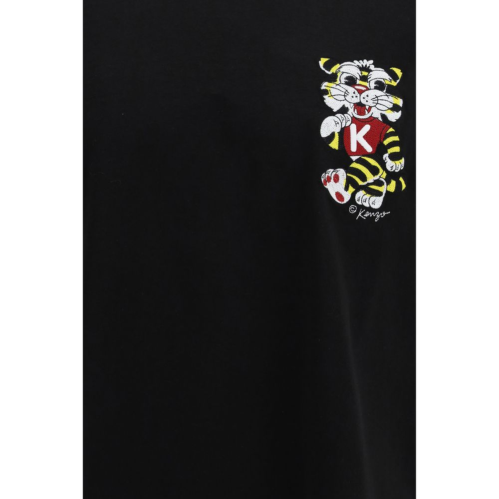 Kenzo Schwarzes Baumwoll-T-Shirt