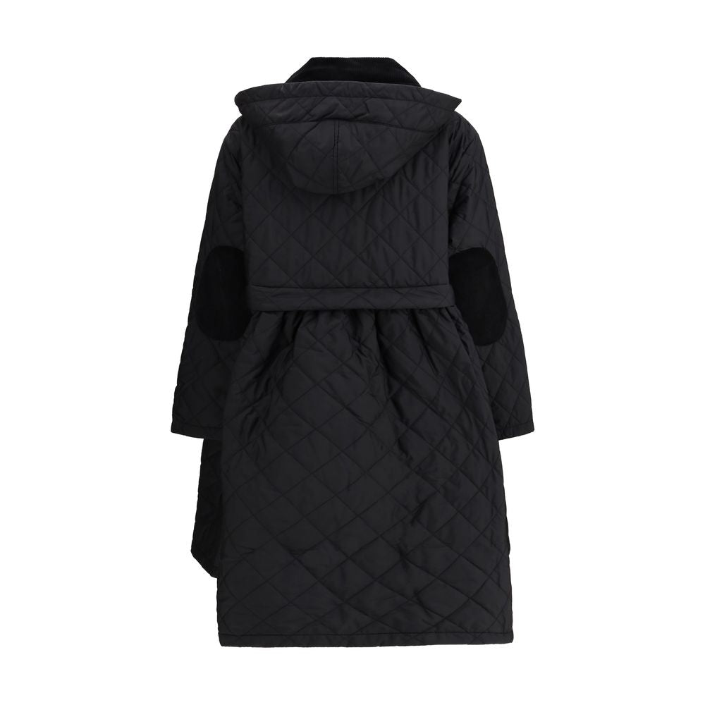 Barbour Schwarzer Wollmantel