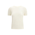Lisa Yang Weißes Kaschmir-T-Shirt