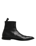Dolce & Gabbana Men's Black Chelsea Ankle Boots Shoes