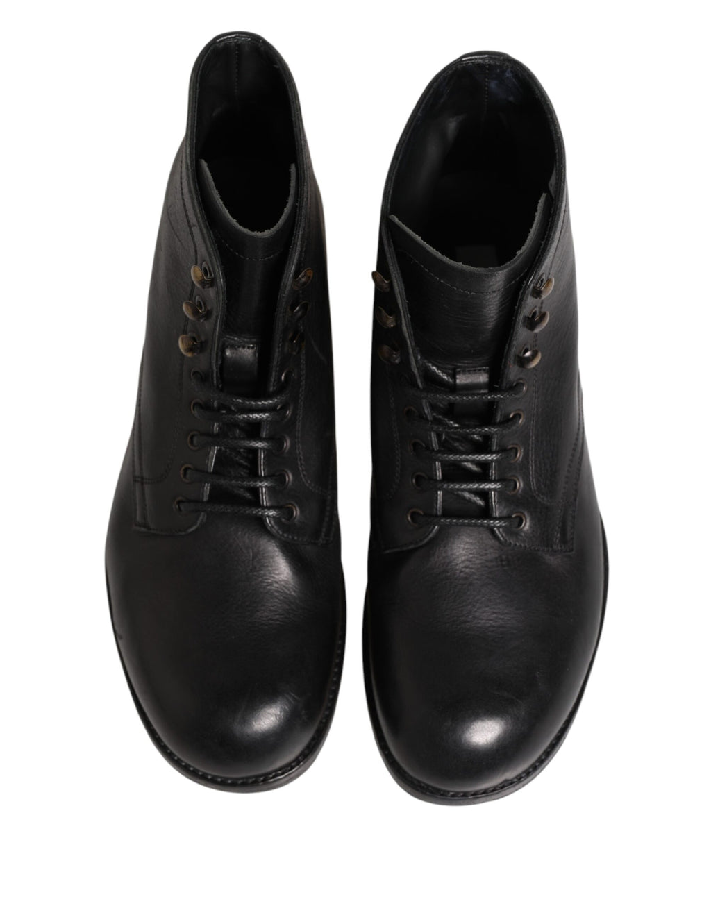 Dolce & Gabbana Schwarze Schnür-Stiefeletten Herren Schuhe