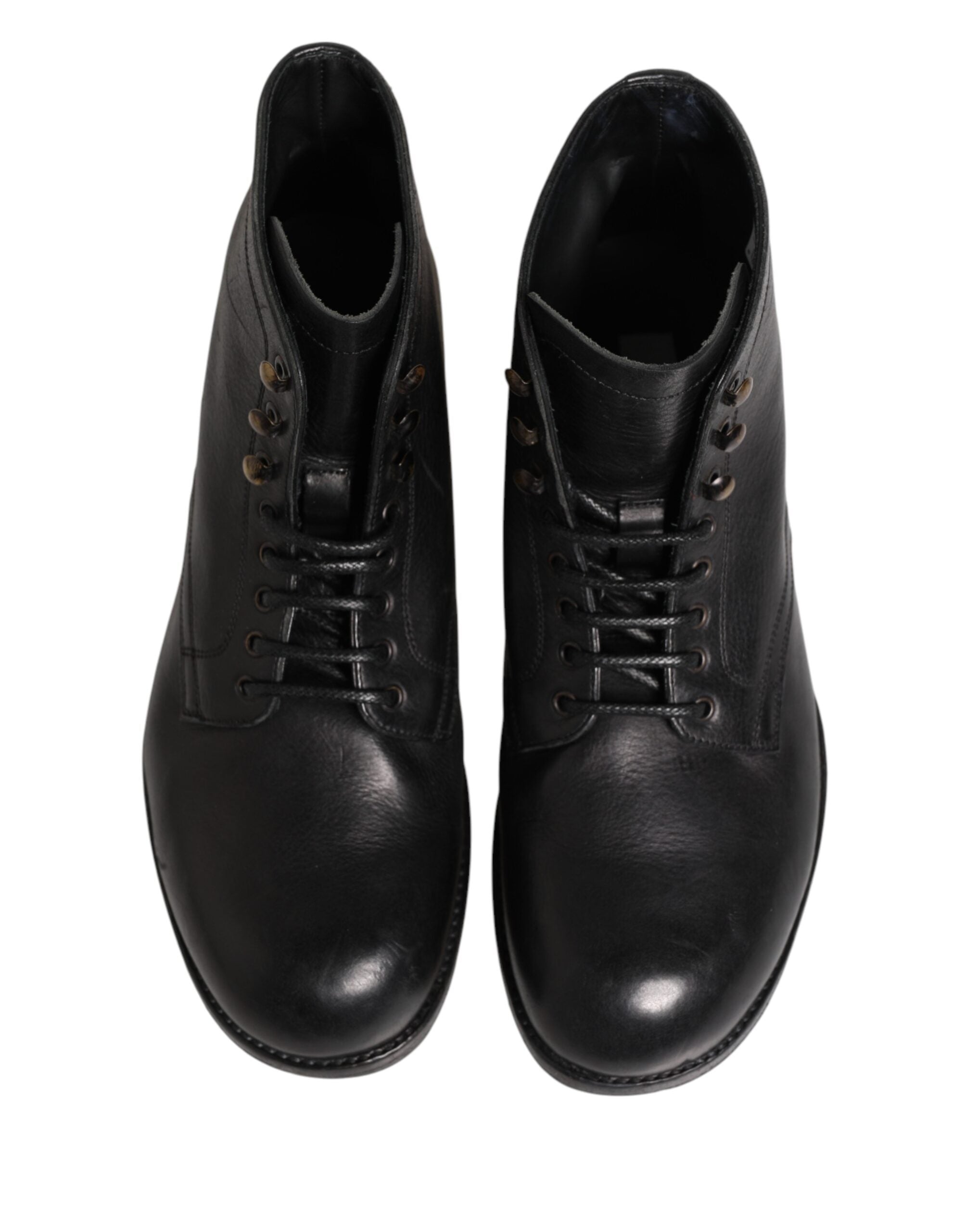 Dolce & Gabbana Schwarze Schnür-Stiefeletten Herren Schuhe