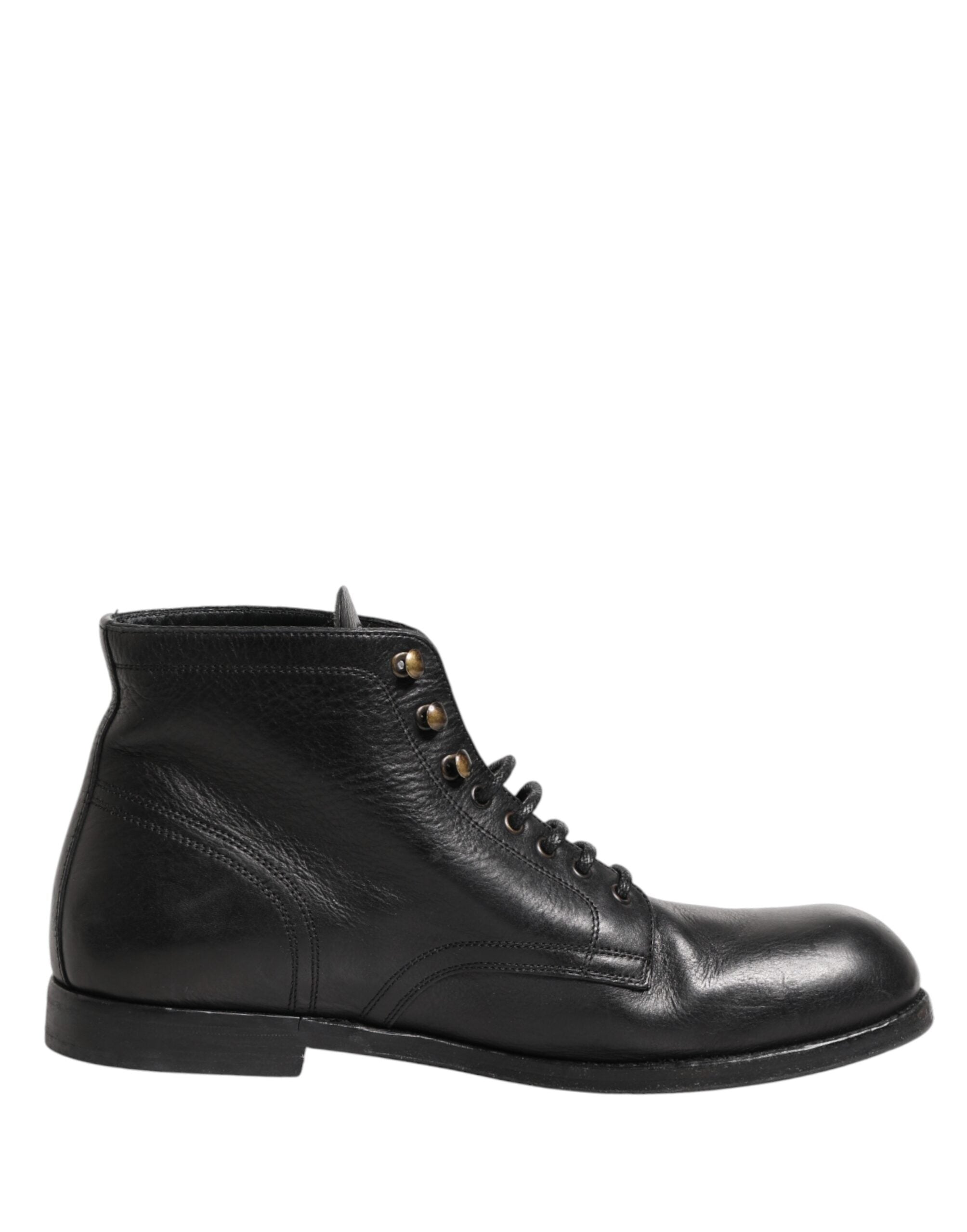 Dolce & Gabbana Schwarze Schnür-Stiefeletten Herren Schuhe