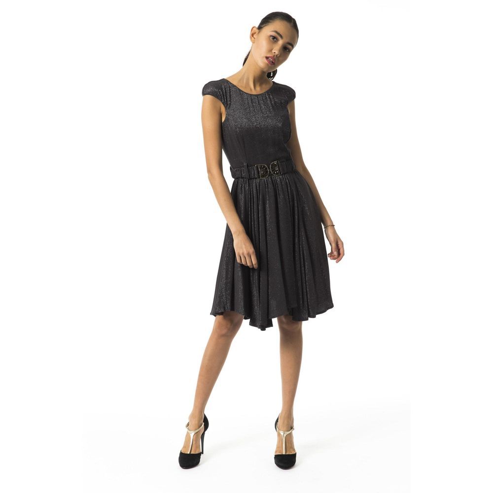 BYBLOS Grey Viscose Casual Dress