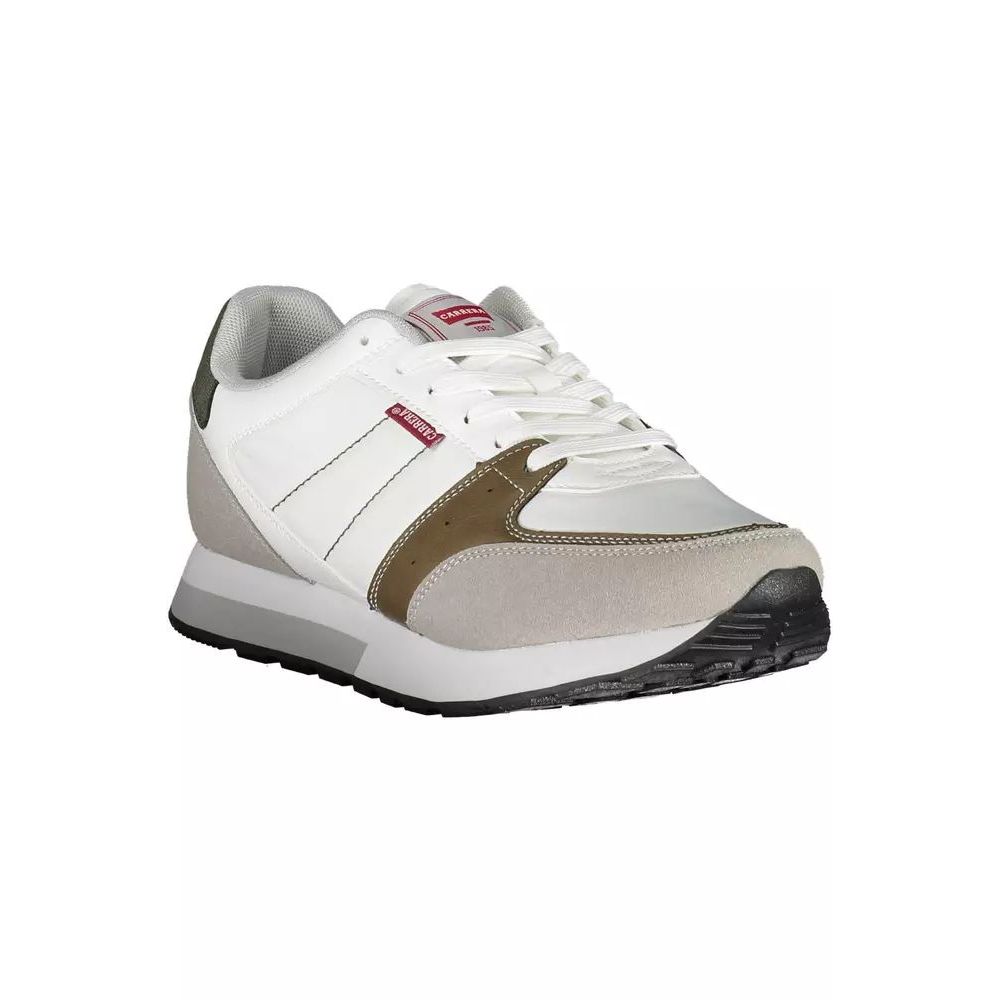 Carrera White Polyester Sneakers for Sports Activities