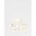 Borsalino White Paper Straw Sun Hat