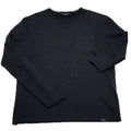 Gas Schwarzes Baumwoll-Langarmshirt