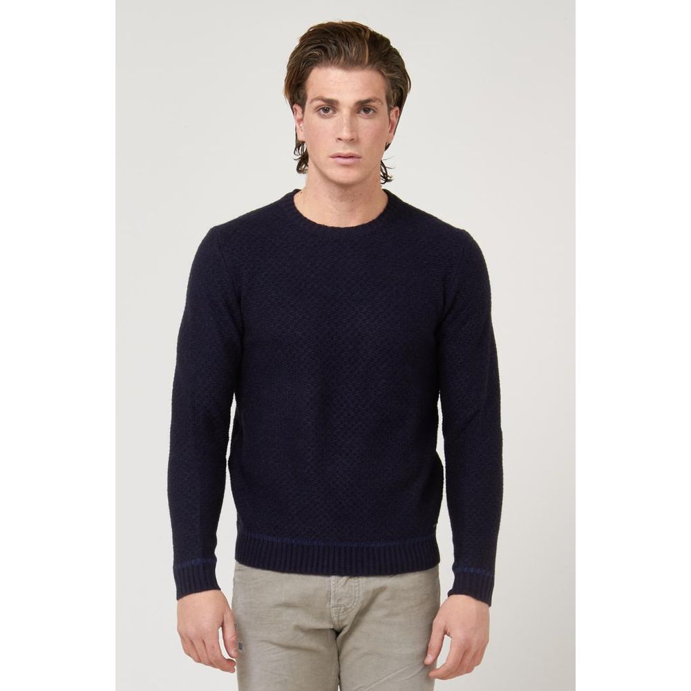 Gas Blauer Marabou-Pullover
