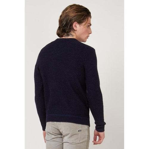Gas Blauer Marabou-Pullover
