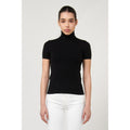 Gas Black Viscose Turtleneck Sweater