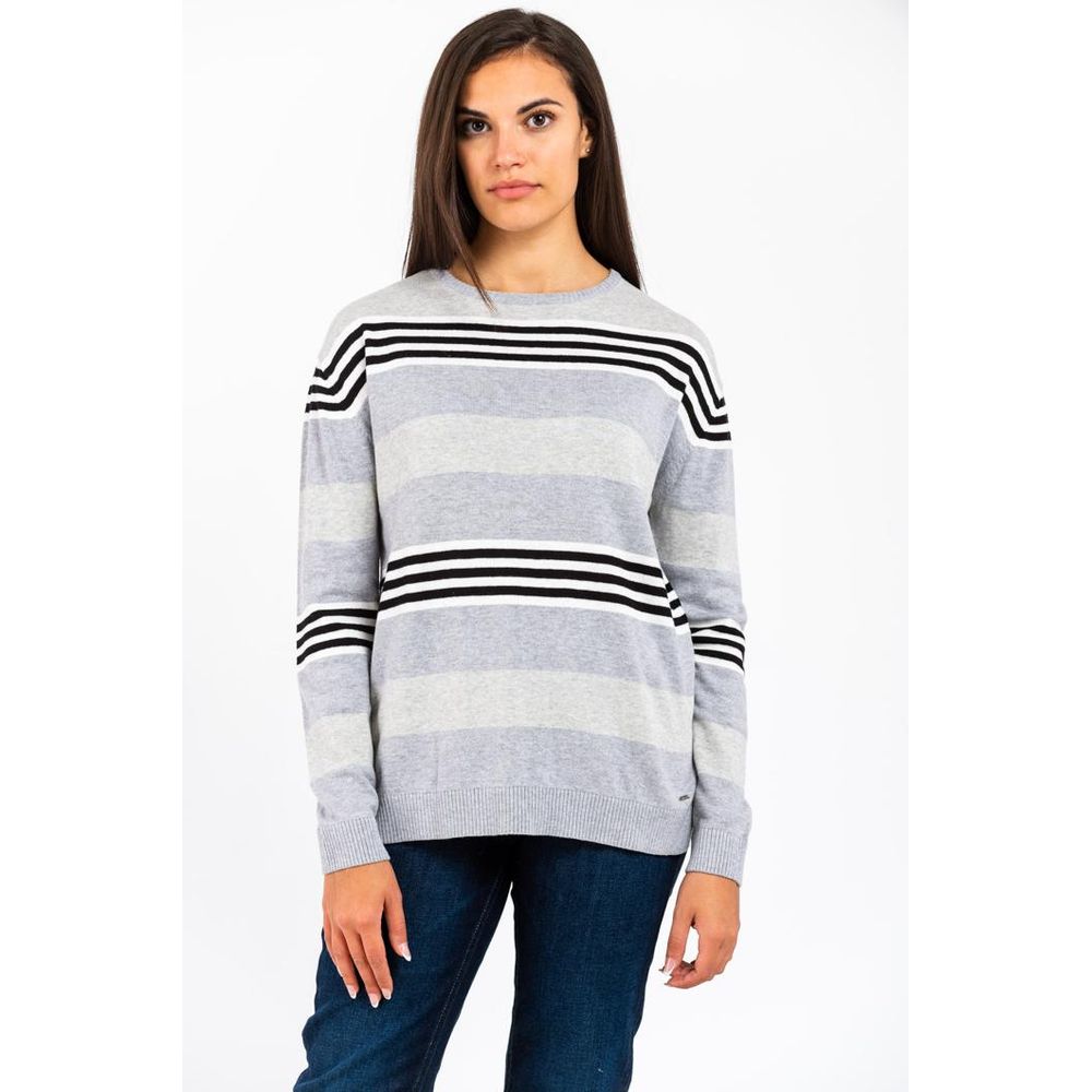 Gas Cremefarbener Baumwollpullover