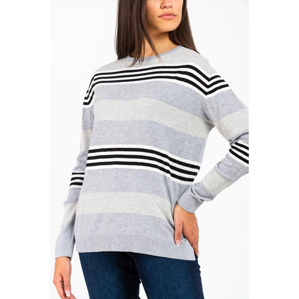 Gas Cremefarbener Baumwollpullover