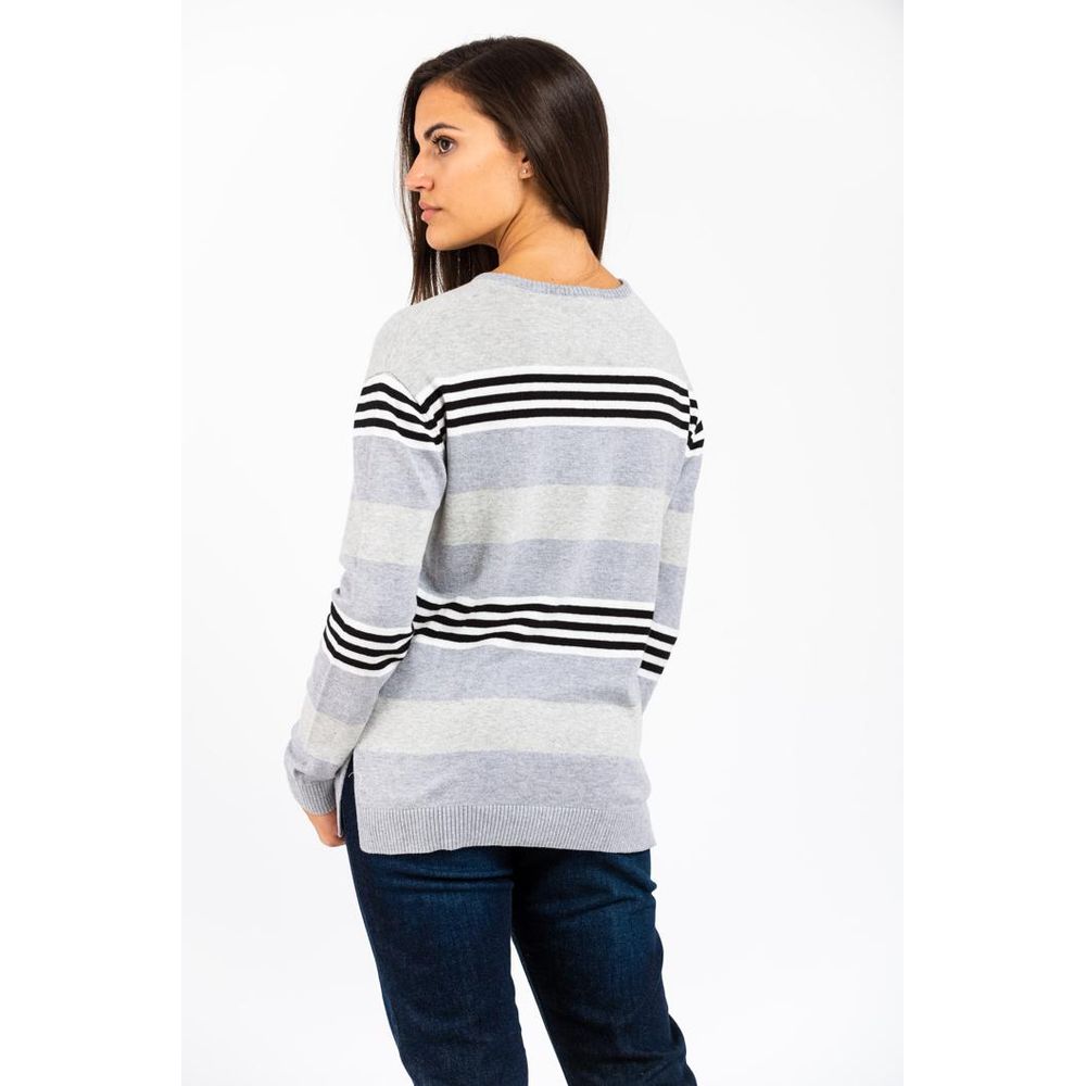 Gas Cremefarbener Baumwollpullover
