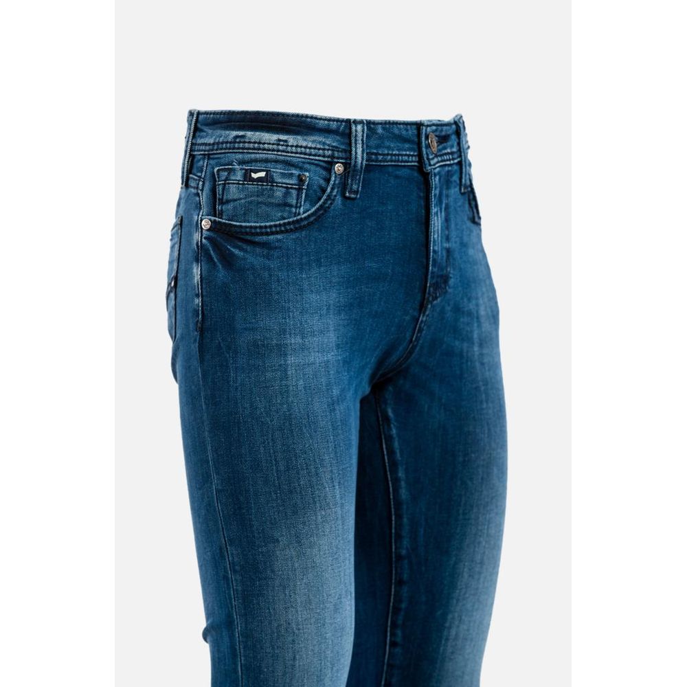 Gas Blaue Baumwoll-Jeans im Slim Fit