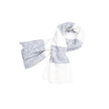 Gas scarf made of white marabou feathers