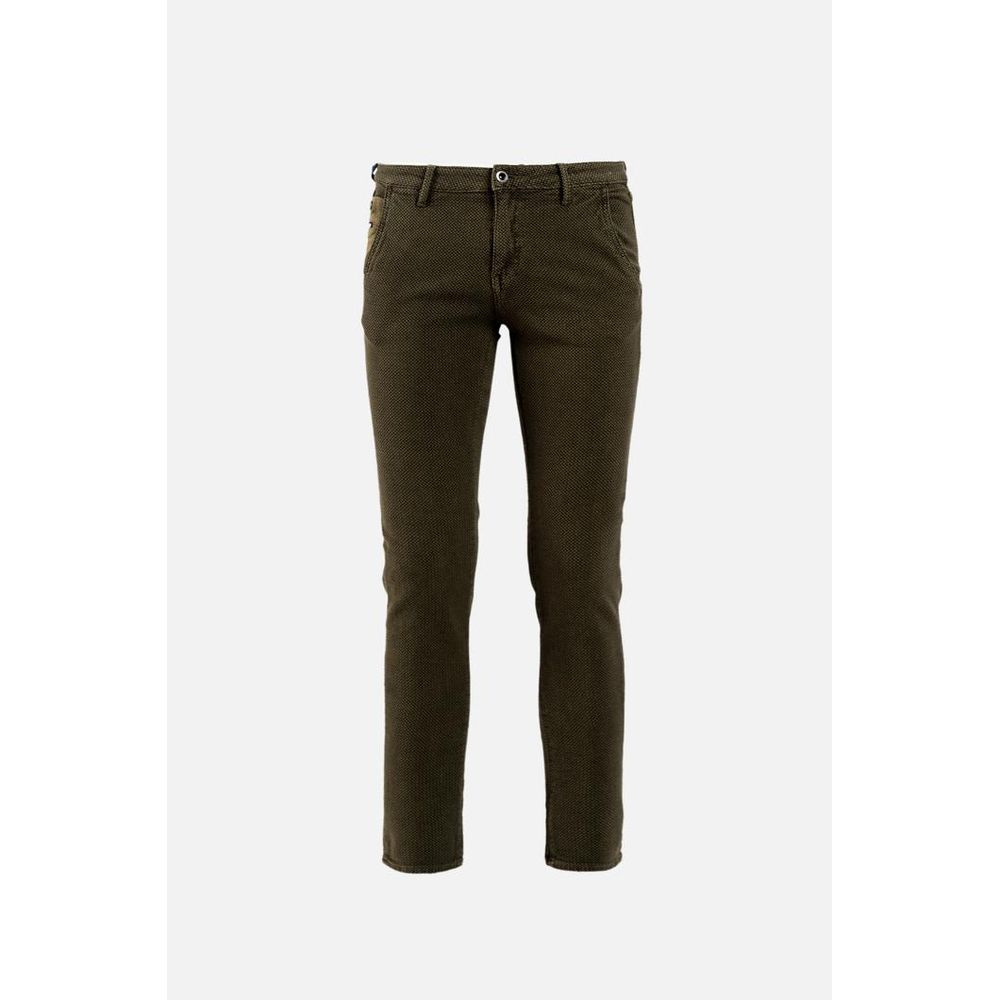 Gas Braune Baumwoll-Freizeithose