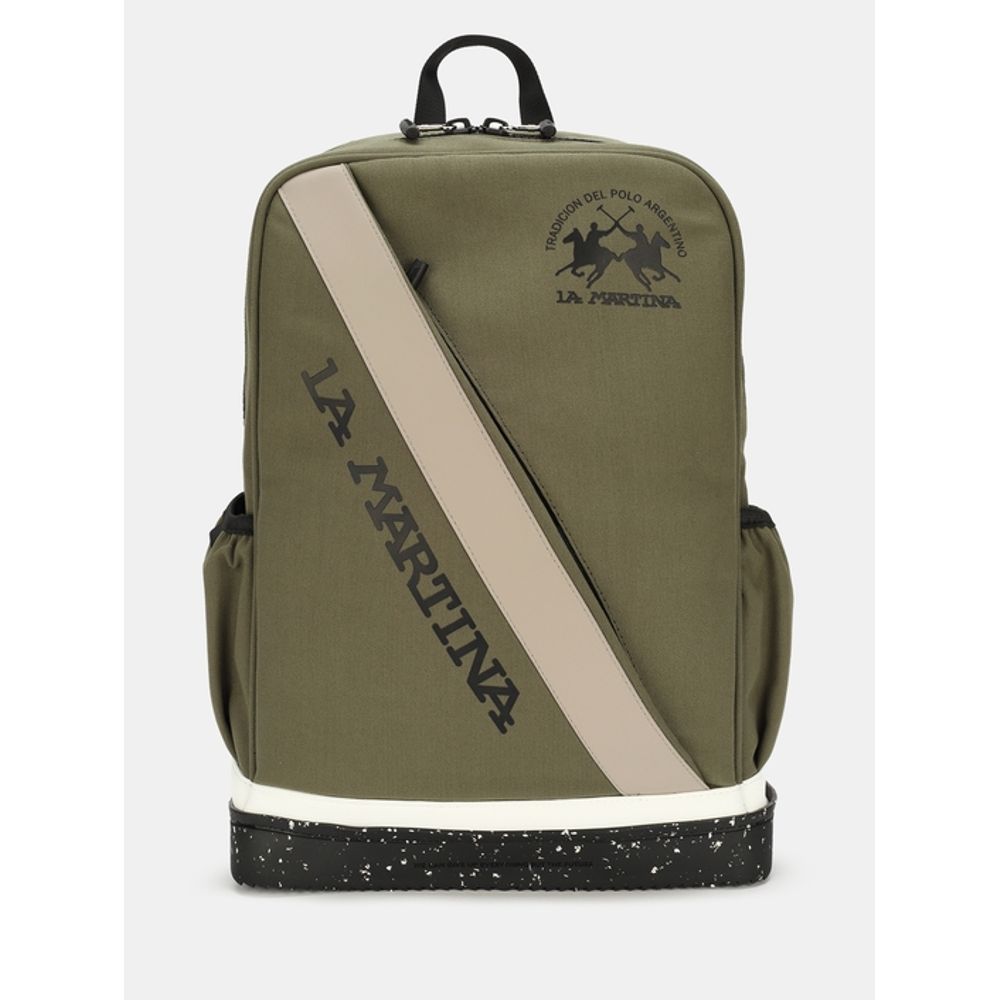 La Martina Zweifarbiger Canvas-Rucksack