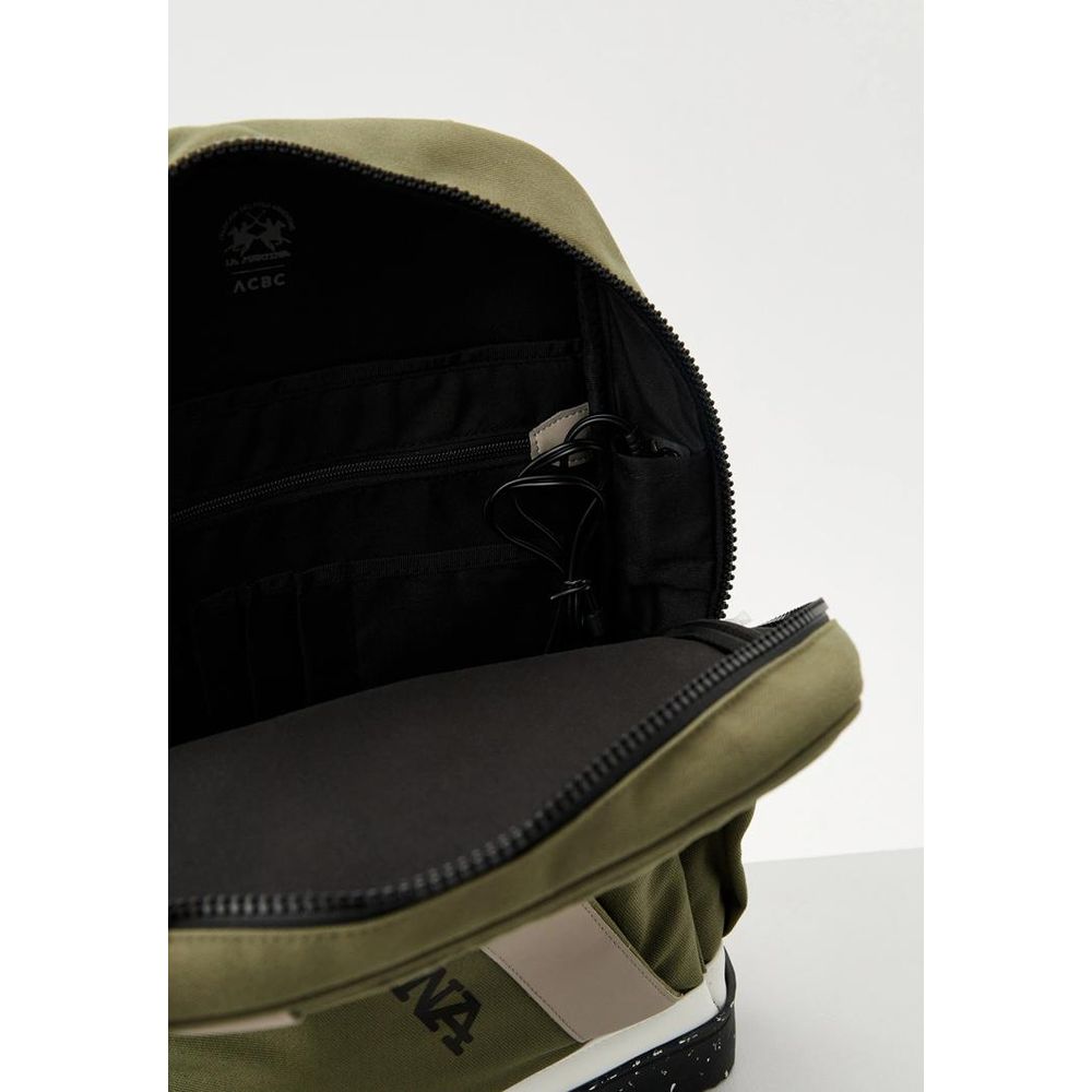 La Martina Zweifarbiger Canvas-Rucksack