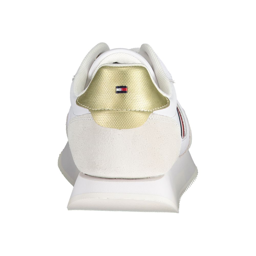 Tommy Hilfiger Women's White Leather Sneakers