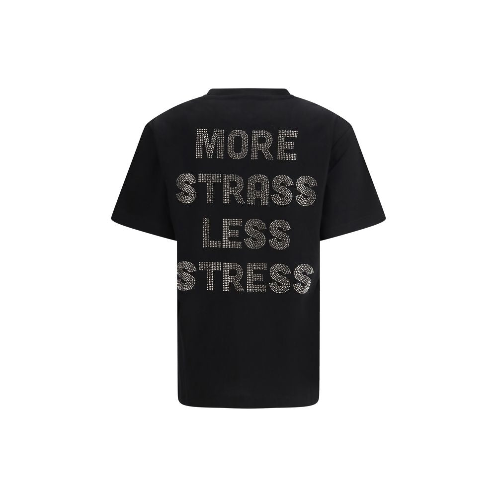 PINKO Schwarzes Baumwoll-T-Shirt