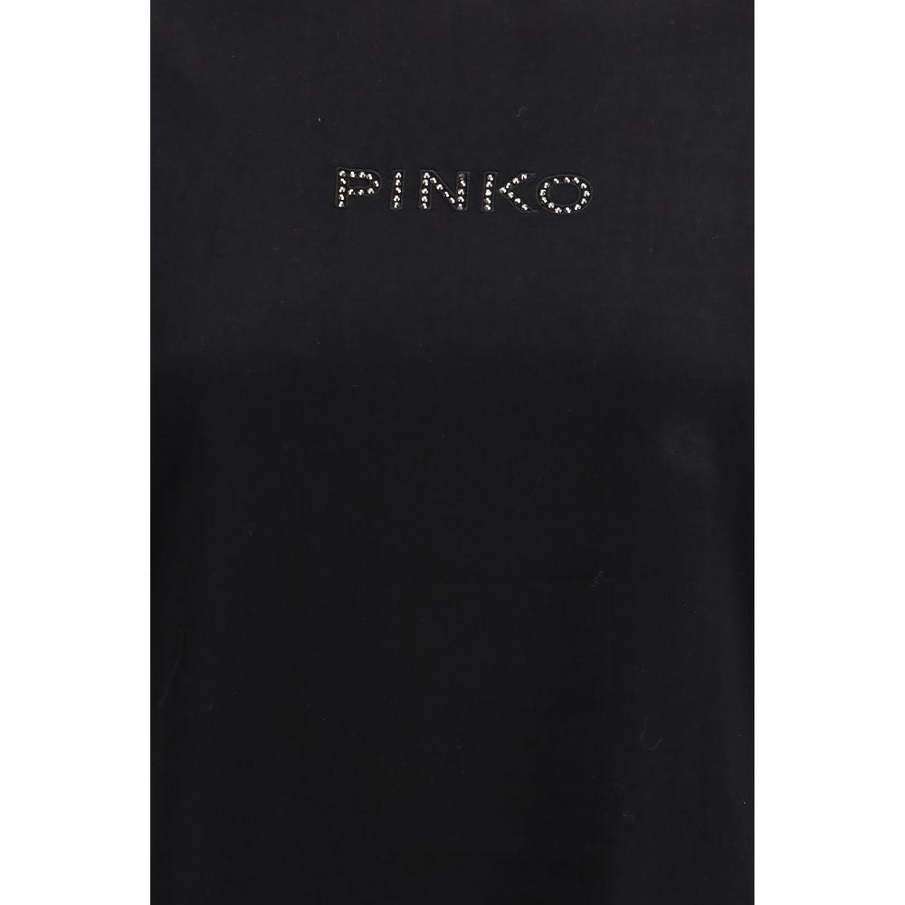 PINKO Schwarzes Baumwoll-T-Shirt