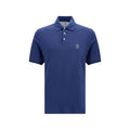 Brunello Cucinelli Blaues Baumwoll-Polohemd