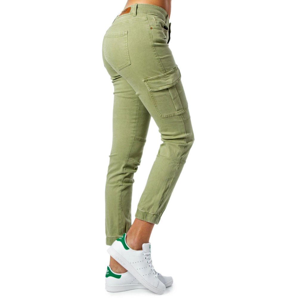 Only two-tone cotton cargo pants