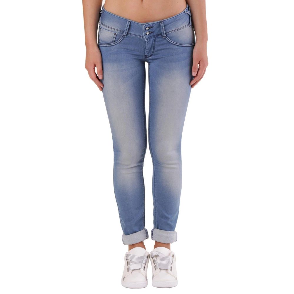 Met Blaue Skinny Jeans aus Baumwolle