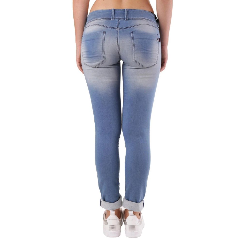 Met Blaue Skinny Jeans aus Baumwolle