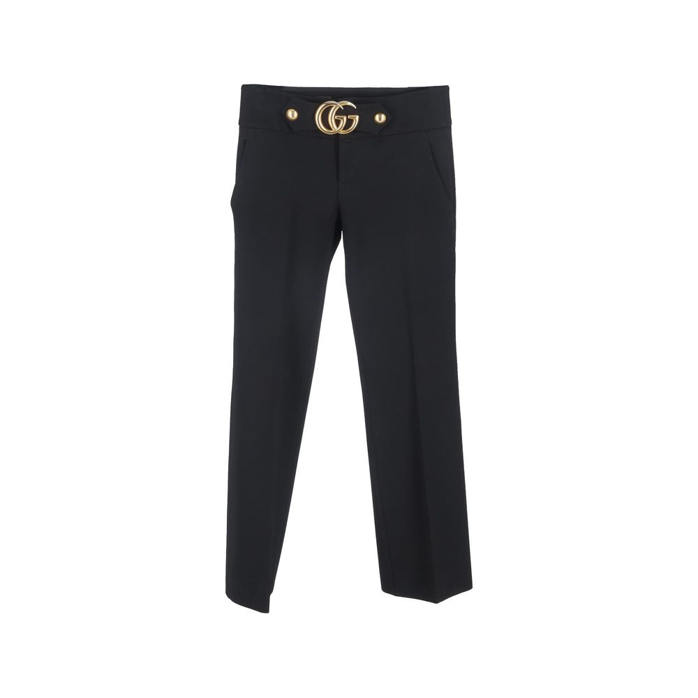 Gucci Schwarze Viskose-Anzughose