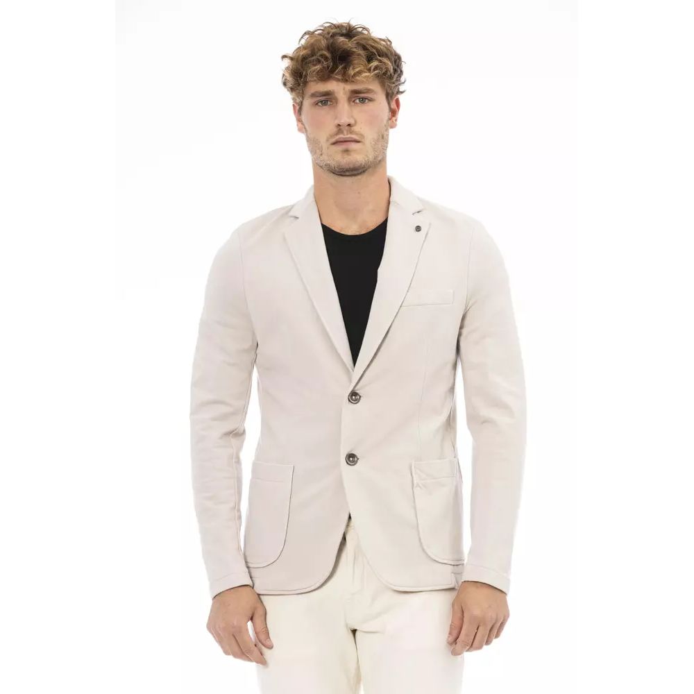 Distretto12 Beige Baumwoll-Blazer