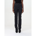 Saint Laurent Schwarze Jeans mit geradem Bein aus Baumwolle