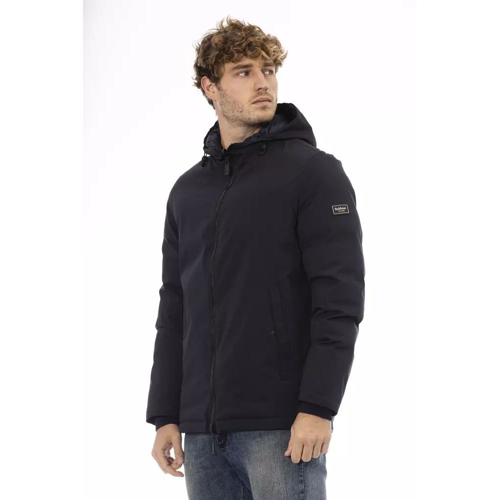 Baldinini Trend Blaue Shell-Jacke aus Polyester